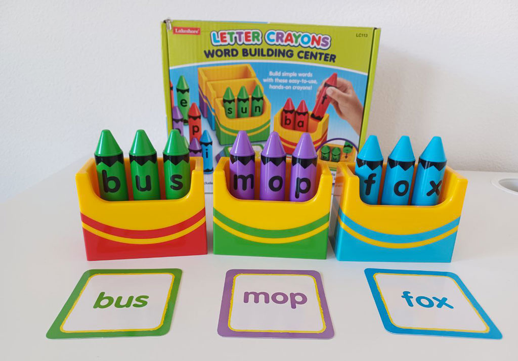 Letter Crayons Word Building Center - Lakeshore Learning